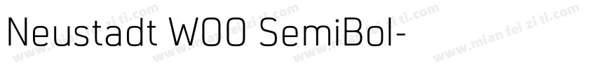 Neustadt W00 SemiBol字体转换